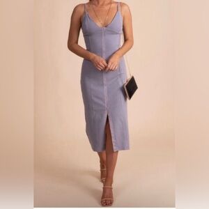 Intimately Free People spaghetti strap gold snap dress